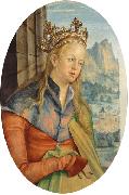 Hans von Kulmbach Saint Catherine of Alexandria. oil